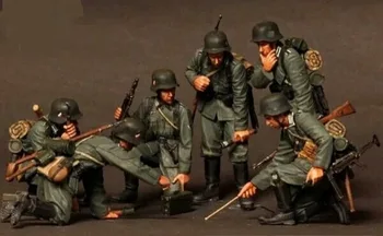 1:35 druhej Svetovej Vojny nemecká armáda 6 ľudí je potrebné zostaviť a farby podľa seba  10