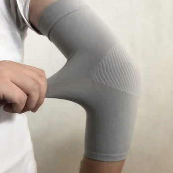 1 pár nylon elastické koleno podložky pre mužov/ženy, basketbal, bedminton ochrany Rameno Rukáv Priedušná koleno podpora Ultra-tenké  5