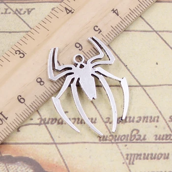 10pcs Charms Spider Halloween 38x29mm Tibetského Striebra Farba Prívesky, Starožitné Šperky Čo HOBBY Ručné Remeslo  5
