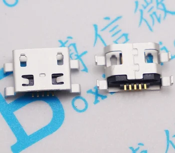 10pcs Micro USB 5pin 0.8 žiadne vedľajšie Ploché ústa bez curling strane Samica Konektor Pre Mobilný Telefón, Mini USB, Jack  5