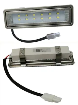 2-Dielna Obdĺžnik Rozsah Kapota Svetlo Panel 1.5 W 120mm 12V DC, Vetranie Žiarovka Kuchyňa Filter Lampa 20W Halogénové Ekvivalent  10