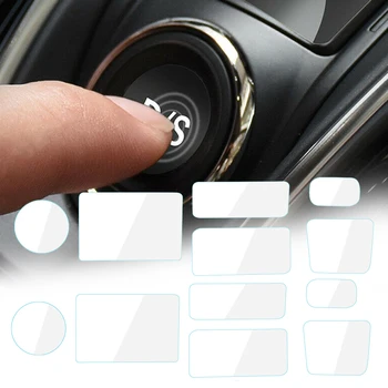 2 Sady Transparentné Auto Strednej Gear Shift Tlačidlo Prepnúť Panel Tenký Film Chrániť Nálepky vhodné Na Acura RDX 2019 2020 2021  4