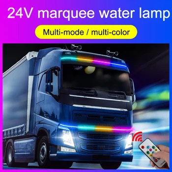 24V 5050SMD Truck LED Pásy Svetla Denných prevádzkových Svietidiel Svetlometov zadné dvere Lampa DRL Auto Dynamické Streamer Styling Dekoratívne  10