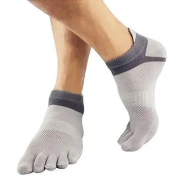 38-43 Vonkajšie Mužov Priedušnej Bavlny Prst Čisté Ponožky Športové Pohodlné 5 Prst Športové Ponožky  5