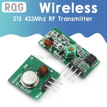 433Mhz RF Vysielač a Prijímač, Modul Odkaz Držiak pre ARM/MCU WL DIY 315MHZ/433MHZ Bezdrôtový pre arduino Diy Kit  5