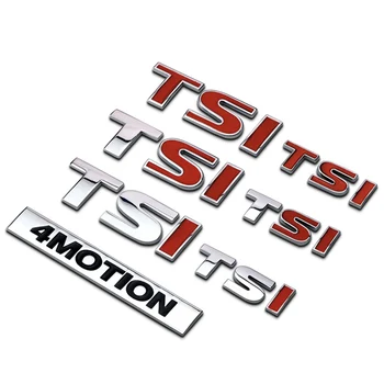 4MOTION Bar TSI Písmená Znak pre VW Auto Styling batožinového priestoru Vypúšťanie Kapacita Logo pre Volkswagen CC Sigatar Tiguan Bora, Passat  4