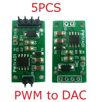 5 Ks PWM Na DAC Prevodník 0-100% Pulzný Signál 0-5V/0-10V Napätie Výstupný Modul  5