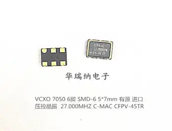 5 ks na 100% nový a pôvodný VCXO napätie kontrolované patch crystal dovezené 6-pin 5070 7050 5X7 27M 27 MHZ 27.000 MHZ  5