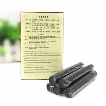5 ks/set 14*110 mm Black Tradičné Bezdymového Moxa Stick Roll Vysokej Kvality, Zlepšiť zdravie tela  5