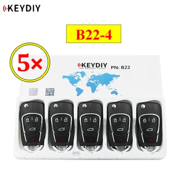 5 ks/veľa KEYDIY B series B22-4 B22-3+1 3+1 tlačidlo univerzálny KD diaľkové ovládanie pre KD200 KD900 KD900+ URG200 KD-X2 mini KD  10