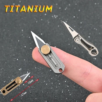 7 Štýlov Čistého Titánu, Zliatiny Mini Vreckový Nôž Mosadz Skladací Nôž CS GO Prenosné Ostré Demolácie Express Nože Kľúčom k DEMOKRATICKÉMU občianstvu  5