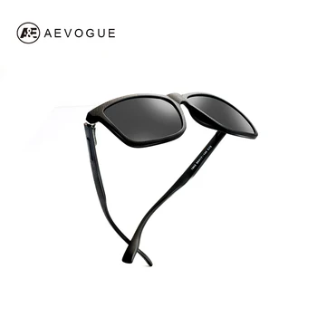 AEVOGUE Polarizované slnečné Okuliare, Kožené Rám Luxusné TR90 Námestie Retro Slnečné Okuliare Pre Mužov/Ženy Jazdy gafas UV400 AE0628  10