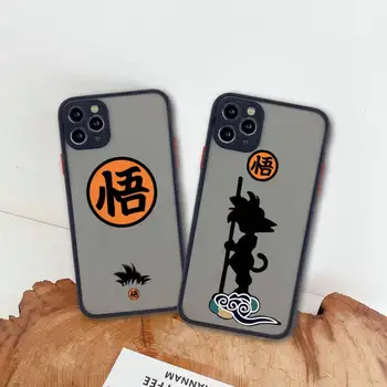 Anime Son Goku Dieťa Dragon Ball Telefón puzdro Pre iphone 14 Plus 13 12 11 Pro Max Mini XS X XR Matný Transparentný Kryt  5