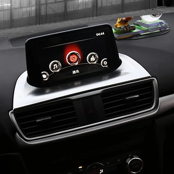 Auto Panel Navigácia GPS Displeja Rám, Kryt Výbava Pre Mazda 3 Axela Hatchback Sedan 2017 2018 Interiérové Doplnky  5