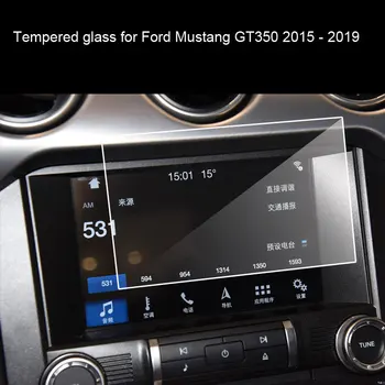 Automobilová Navigácia Screen Protector pre Ford Mustang GT350 2015 - 2019 8-Palec In-Dash Obrazovke tvrdeného skla film Auto interiéru  5