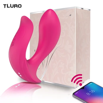 Bezdrôtové Nohavičky Dildo APLIKÁCIU Bluetooth Vibrátor pre Ženy, Diaľkové Ovládanie G-bod Stimulátor Klitorisu Silný Dospelých Tovaru, Sexuálne Hračky  5