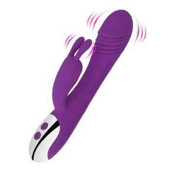 Chargable Dildo Penis Vibrátor 7 Rýchlostiach Stimulácia Klitorisu Silný Rabbit Vibrátor sexuálnu Hračku pre Ženy, Ženská Masturbácia  10