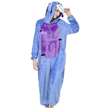 Cosplay Kigurumi Dospelých Pyžamo Somár Onesies Zime S Kapucňou Jumpsuit Halloween Kostýmy Pre Ženy, Mužov Sleepwear  10
