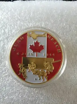 D-Deň Suvenír Mince Normandii Langding Zberateľskú Pozlátené Výzvou Mince Veteránov druhej svetovej VOJNY Pamätné Mince  0