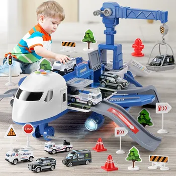 Detská hračka pád lietadla-odolné zliatiny auto chlapec 3 rokov 2 roky staré baby mozgu puzzle multi-function autíčka  10