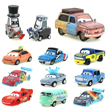 Disney Pixar Cars 3 2 1 KOVOV Diecast Autá Zriedkavé Lightning Mcqueen Sarge Vozeň Lizzie Fillmore Diecast Hračky Pre Deti Xmax Darček  10