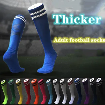 Dospelých Futbal Ponožky Hit Farebné Opotrebovaniu Deti detský Šport Dlho Kolená Vysoké Ponožky Baseballu, Hokej Ponožky  5
