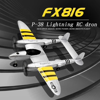 FX-816 druhej Svetovej Vojny Air Force P38 RC Lietadlo 2.4 GHz 4CH RC Lietadlá s Pevnými krídlami Vonkajšie Letu Drone Pre Dieťa Hračky darček k Narodeninám  10