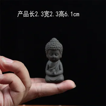 Farba piesku čaj pet ozdobné predmety, ozdobné predmety, mladý mních fialová arenaceous roztomilý malý Buddha  5