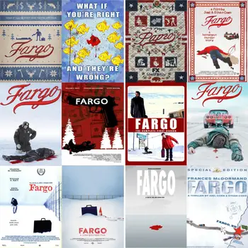 Fargo Plagáty Filmu Samolepky na Stenu Biely Kriedový Papier Vytlačí HD Obrázky Domáce Dekorácie Obývacie Spálne Bar  5