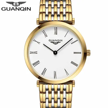 GUANQIN Hodinky mužov Nový Módny návrhár Pôvodnej značky Sapphire nepremokavé ultra tenké 6 mm Mužov quartz hodinky  10