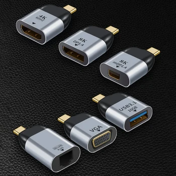HD Video Konektor Converter Nahradenie pozlátené Rozhranie USB Typu C Mužov a Žien Mobilný Telefón, Notebook Adaptér  10