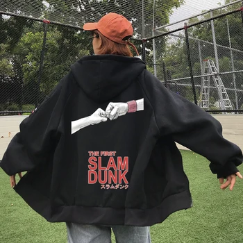 Horúce Anime Slam Dunk Tlač Zips Kabát S Kapucňou V Pohode Akagi Takenori Sakuragi Hanamichi Kaede Rukawa Hip Hop Študent Mikina  10