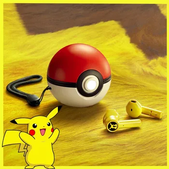 Horúce Pokémon Pikachu Razer Slúchadlá Bezdrôtová 5.0 Šport Redukcia Šumu Slúchadlá Dotykové Ovládanie Univerzálny Mikrofón  5