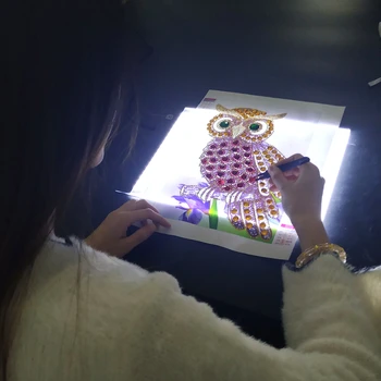 Huacan 5D DIY Diamond Maľovanie A4 A5 LED Kópiu Rada Nástroj Diamond Výšivky Mozaiky Light Pad Tablet Príslušenstvo  10