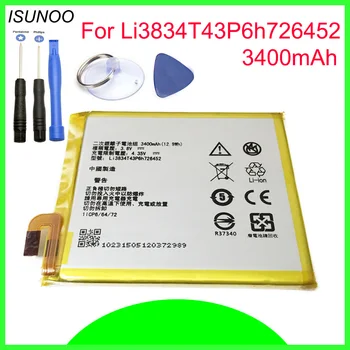 ISUNOO 3400mAh Li3834T43P6h726452 Batérie Pre MTC Smart Spustiť 4G Pre ZTE Blade V2 Lite A450 Batérie S Opravy Nástrojov  10