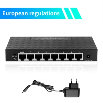 Kebidu RJ45 5 8 Port 100/1000Mbps gigabit Ethernet splitter sieťový prepínač ethernet Lan Hub Vysoký Výkon Ethernet EÚ Plug/USA  5