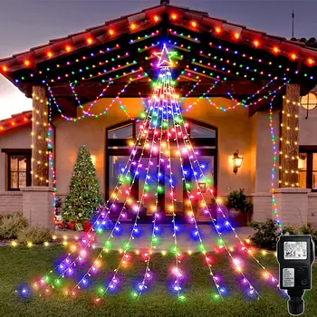 LED Vianočné Sting Svetlá Vonkajšie Garland Víla Svetlo pre Navidad Vianočný Strom Dekorácie Dovolenku Osvetlenie Svadobné Ozdoby  10