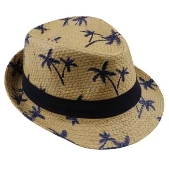 LNPBD 2017 hot predaj Letné slamy Slnko klobúk deti Beach Sun hat plstený klobúk panamský Klobúk handwork pre chlapca, dievča Deti 4 farieb  10