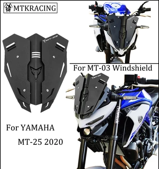 MTKRACING sa Hodí Pre YAMAHA MT-03 MT03 MT 03 2021-2022 MT-25 MT25 MT 25 Motocykel čelné Sklo Čelné sklo, Hliníkový Držiak Deflektor  10
