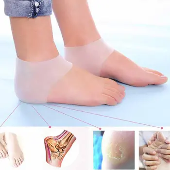 Nové Silikónové Hydratačný Gél Päty Ponožky Popraskané Nohy Starostlivosť O Pleť Chrániť Nohy Popraskané Starostlivosti Nástroj Zdravie Monitory Nohy Masér  4