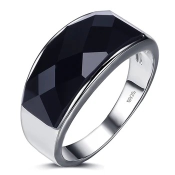 Nový Príchod Módne Black Crystal platinované Mužov Prst Prstene, Svadobné, Pre Človeka Šperky Veľkoobchod Č Fade Darček  5
