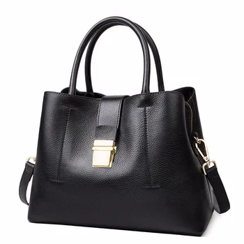 Nový veľkokapacitný módne dámske kožené kabelky Luxusné kabelky Žien taška cez rameno Retro messenger taška Hovädzie kože  10
