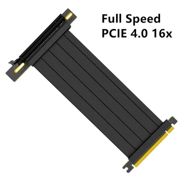 Plná Rýchlosť PCIE 4.0 16x Stúpačky Kábel, Grafická Karta Predlžovací Kábel PCI Express Port GPU Rozširujúca Karta Stúpačky Tienené Extender  5