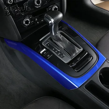 Pre Audi A4 B8, A5 2009-2016 stredovej Konzoly Radenie Snímkov Dekorácie panel Kryt Nálepky Výbava Auta Styling Interiérové Doplnky  5