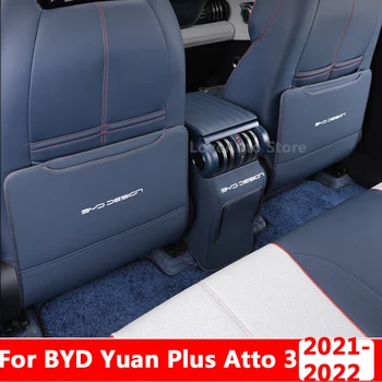 Pre BYD Yuan Plus Atto 3 2021 2022 Auto Zadné Sedadlo Anti-Kick Pad, Zadné Sedadlá Kryt Zadnej lakťovej opierky Ochrany Mat Príslušenstvo  5