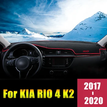 Pre Kia Rio 4 K2 2017 2018 2019 2020 RU Auto Panel Kryt Mat Vyhnúť Light Pad Nástroj Platformu, Stôl, Koberec Auto Príslušenstvo  5