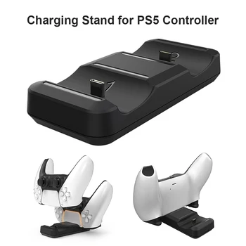Pre PS5 1.5 Dual USB C Nabíjacej Kolísky Dock Stanica PS5 Bezdrôtový ovládač DualSense Nabíjacej Kolísky Fsst Nabíjačka pre PS5  10