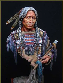 Presné Modely 1/10 Šéf Sioux dávnych stáť busta 1/10 obrázok Historické Živice Model  10