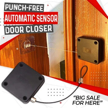 Punch-zadarmo Automatický Senzor Dverí Bližšie k Zásuvky Rawstring Dvere Bližšie Držiak Dverí Automatické Bližšie  2