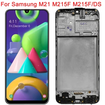 Pôvodné M215F LCD Samsung Galaxy M21 2020 M215F/DS Displej S Rámom 6.4